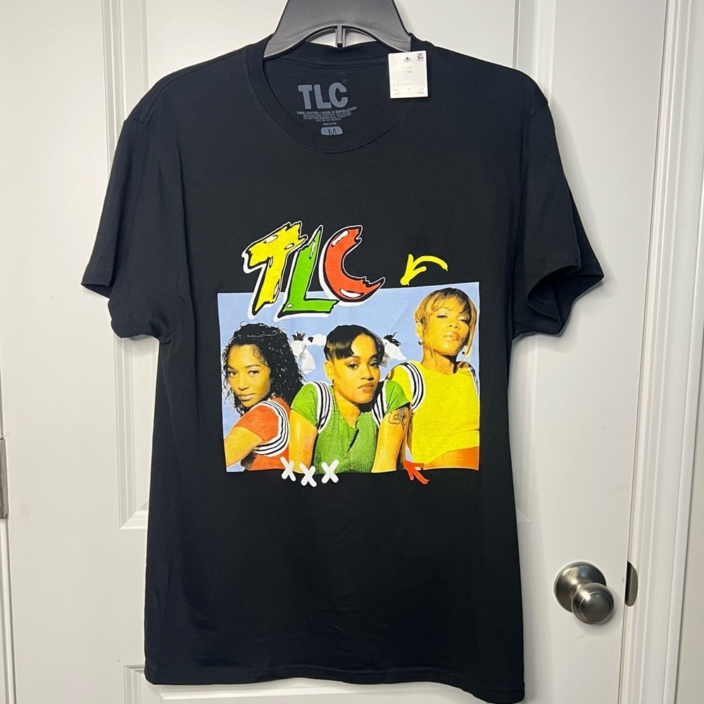 NWT Black TLC "No Scrubs" graphic T-shirt Sz Medium